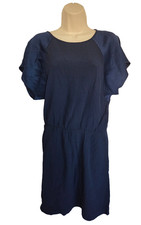 Sessun navy textured cut out