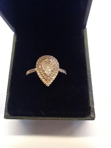 Ladies diamond engagement - diamond, ring