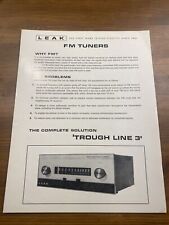 Leak Trough line 3 Fm Tuner For Amplifier  Information Leaflet 2 Page - T68