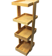 4 Tier Bamboo Bathroom Rack