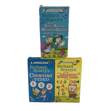 Lot of 3 Richard Scarry's VHS