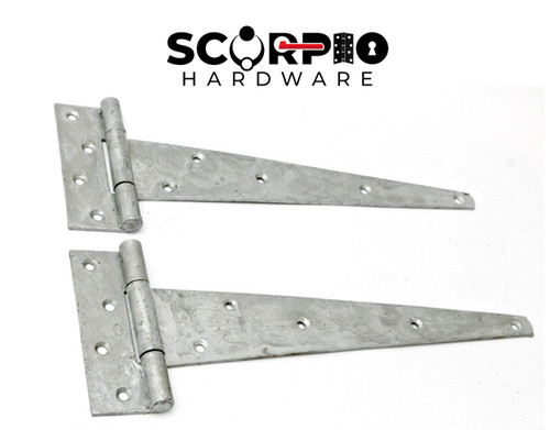 Strong galvanised tee hinge - tee,