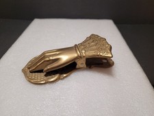 Vintage Brass Hand Paper Clip