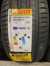 2 (a pair)  x 2254517 225/45R17  225/45R17 91Y Pirelli Cinturato P7 (P7C2) (New)