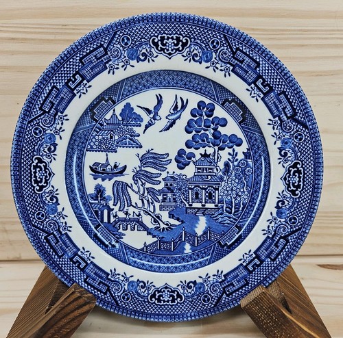 Churchill willow pattern - willow, plate