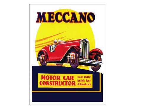Meccano motor car - motor,