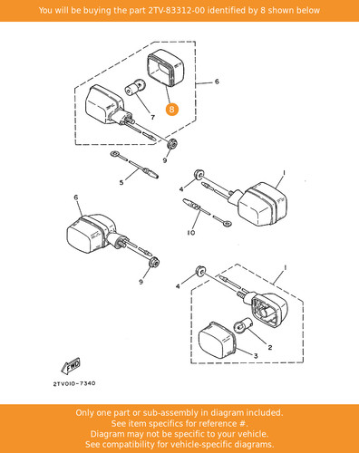 Yamaha lens flasher - lens,,