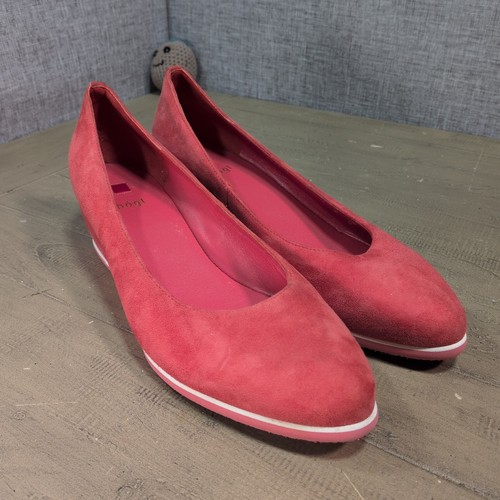 Högl women coral red - coral, suede