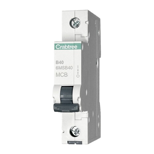 Crabtree 40a mcb 6ms - 6ms, loadstar