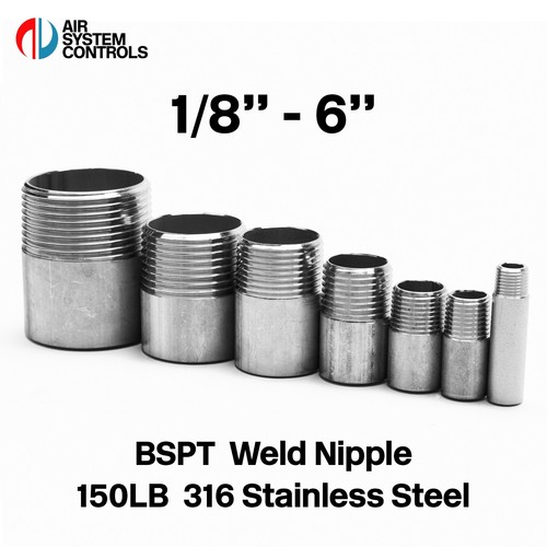 150lb bspt weld nipple 316 - nipple,
