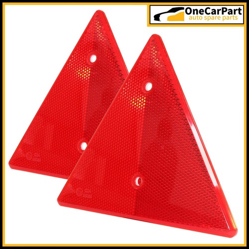 Red triangle reflectors - red,