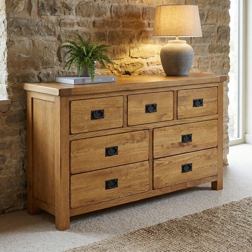 Chest drawers large wide 7 - chest,