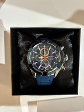 SEIKO Velatura Chronograph Quartz Navy Blue Dial 45mm Sapphire Crystal