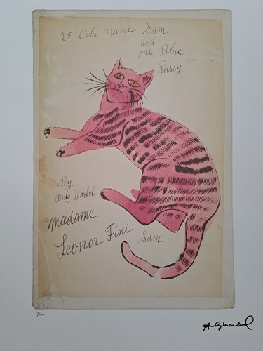 Andy warhol signed lithograph - signed,