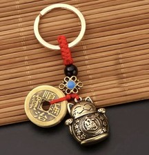 Lucky Cat Keychain with