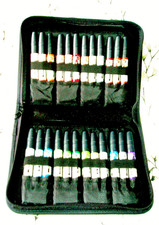 NEW - LETRASET  Case with 24 LETRASET  FLEX  Colour Markers-Set 2