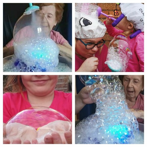 Blow bubbles foam maker - foam,