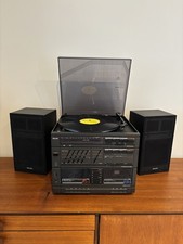 Vintage Philips F1652 Stereo System Turntable/ Radio/ Cassette Working