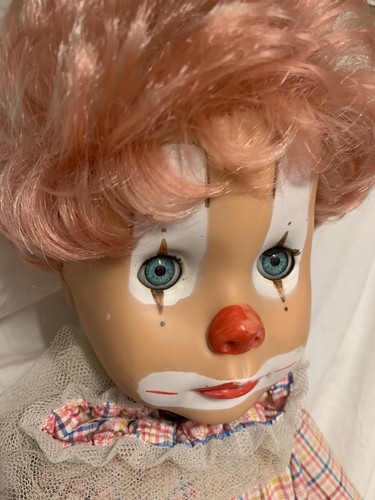 1970s scary clown doll - , 4"