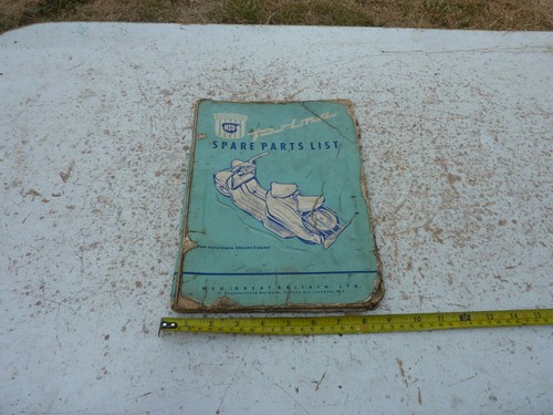 Nsu prima parts list 1956 - prima, used