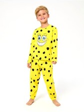 Spongebob SquarePants Boys Yellow Pyjama Set PJs