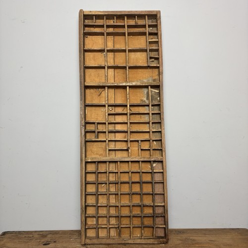 Vintage wooden printers tray - vintage,