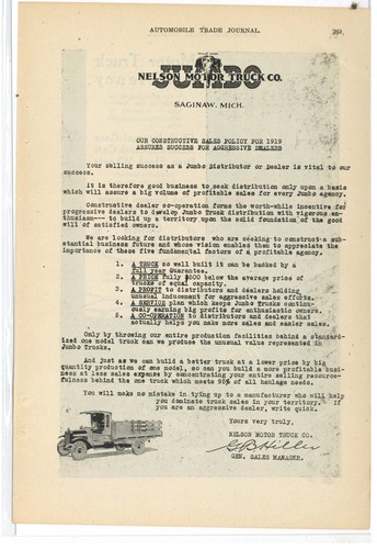 1919 nelson motor - motor, truck