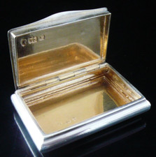 Antique Sterling Silver Snuff