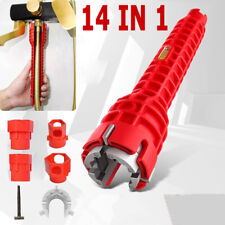 14 IN 1 Faucet Sink Basin Installer Pipe Wrench Tap Spanner Multifunction Tools