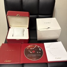 Authentic Cartier Watch Box Case Full Set Guarantee Booklet Certificate COWA0043