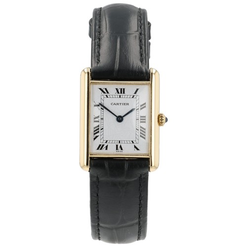 Cartier tank louis white dial - cartier,