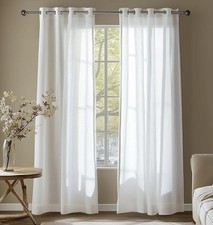 Deconovo Net Curtains Linen