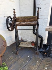 Black Cast Iron Antique Mangle