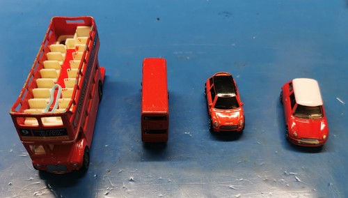 Diecast toy london bus and - 2x,