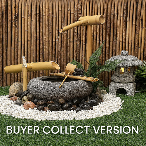 Japanese stone tsukubai water - stone,
