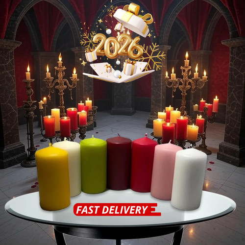 Pillar candles unscented small - pillar,