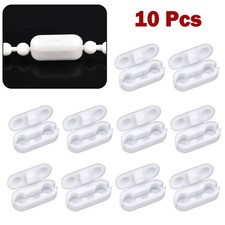 10pcs Blind Pull Cord Connector Clips for Plastic Chain Roller, Roman, Vertical