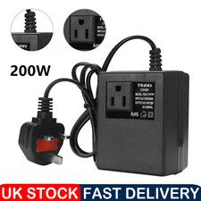 200W Power Voltage Converter Transformer Step-Down 220V/240V to 110V/120V UK