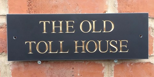 Quality slate house sign - quality,