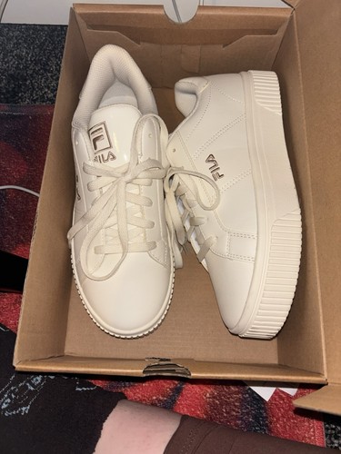Fila cream trainers size - cream,