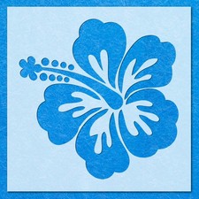 Hibiscus Flower Stencil Stencil, Mylar Airbrush Painting Wall Art Crafts