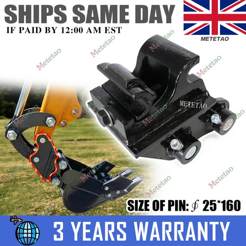 Black mini digger - black, hitch