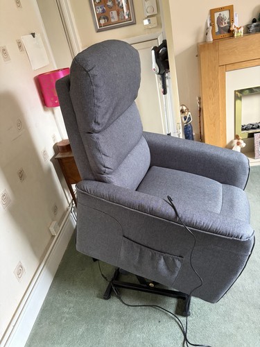 Grey riser and recliner - and,