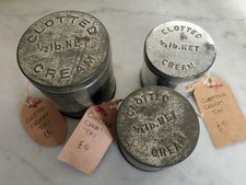 Three Vintage Clotted Cream