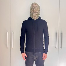 Polo Ralph Lauren Merino Wool Front Zip Knit Jacket - Size M - Black