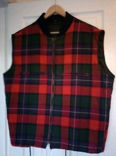 Gant Vintage Plaid Liner Jacket Double Decker Gilet Bodywarmer Vest. Size Medium