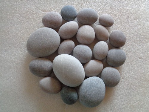 Smooth rounded sea shore - sea,
