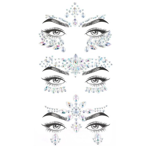 Music festival face jewels - face, 3