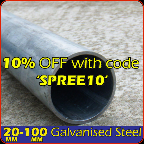 Galvanised steel round tube - galvanised,