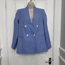 Zara blue lined oversized